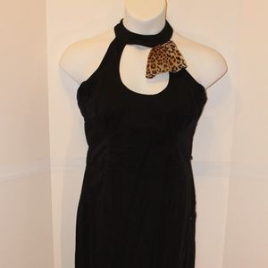 Luck 13 halter top black dress 2x